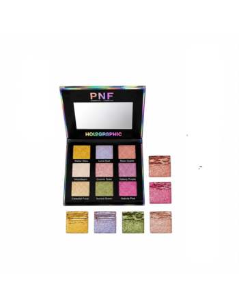 PNF Holographic Eyeshadow Palette – Vibrant & Highly Pigmented Shades