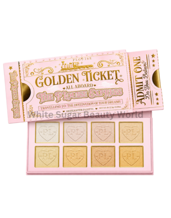 P.Louise Golden Ticket All Aboard Highlighter Palette – 8 Shades